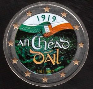 2019 Irlanda € 2 Parlamento Colore