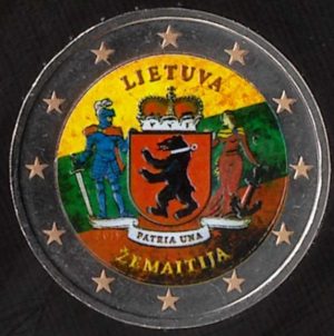 2019 Lituania € 2 Regioni Etnografiche Žemaitija -Samogizia Colore