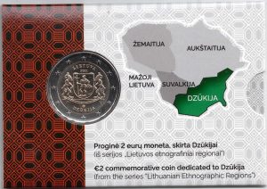 2021 Lituania € 2 Regione Dzukija Card