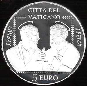 2021 Vaticano € 5 50° Dell'Associazione SS. Pietro e Paolo - immagine 2
