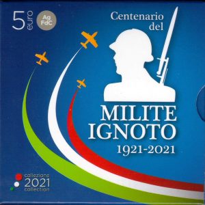 2021 Italia € 5 Centenario del Milite Ignoto 1921 - 2021