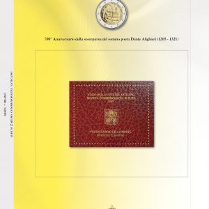 2021 Vaticano € 2 Dante Aggiornamento Abafil