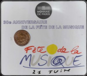2011 Francia 2€ Festa della musica in blister