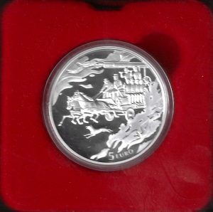 2015 Lettonia 5€ 150° Vigili del fuoco FS