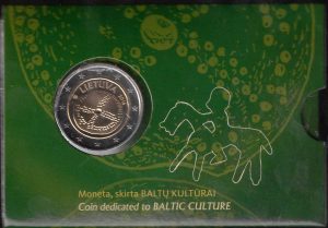 2016 Lituania 2€ Cultura baltica in coincard