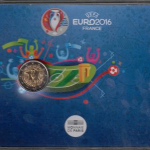 2016 Francia 2€ Europei di calcio Francia 2016 in blister