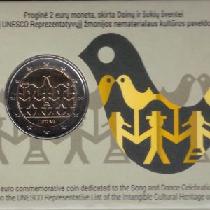 2018 Lituania 2€ Festival della danza e canzone lituana in coincard