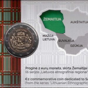 2019 Lituania 2€ Zemaitija in coincard