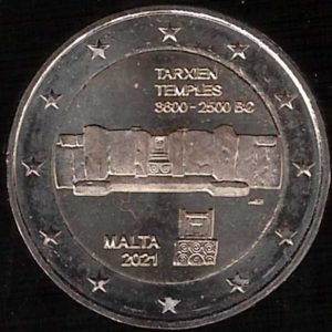 2021 Malta € 2 Tempio di Tarxien