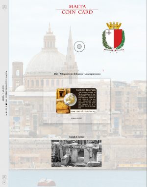 2021 Malta € 2 Tempio di Tarxien in Card Aggiornamento Abafil