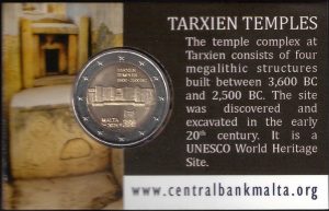 2021 Malta € 2 Tempio di Tarxien Card
