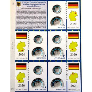 2021 Germania € 5 cinque zecche Aggiornamento Abafil