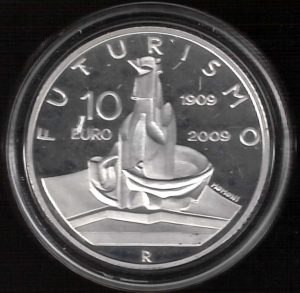 2009 Italia € 10 Movimento Futurista
