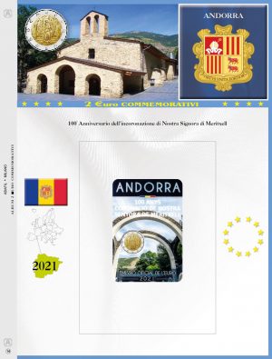 2021 Andorra € 2 Aggiornamento Abafil Nostra Signora