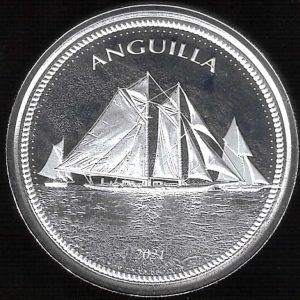 2021 Caraibi 1 oncia Anguilla