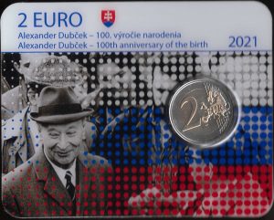 2021 Slovacchia € 2 100° Alexandra Dubcek Card