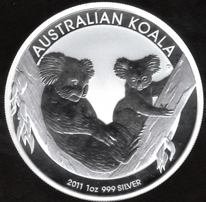 2011 Australia 1 oncia Koala