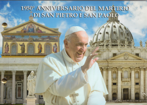2017 Vaticano Busta Filatelico Numismatica Martirio San Pietro e Paolo