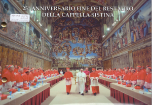 2019 Vaticano Busta Filatelico Numismatica Cappella Sistina