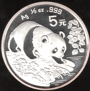 1994 Cina 1/2 Oncia Panda