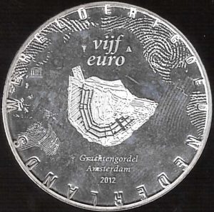 2012 Olanda € 5 AMSTERDAM i canali - immagine 2
