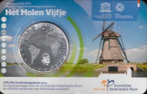 2014 Olanda € 5 Card  MULINI a Vento