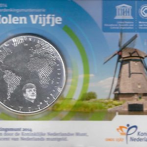 2014 Olanda € 5 Card  MULINI a Vento