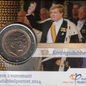2014 Olanda € 2 Card con custodia 1° anno di Regno Re Alexsander