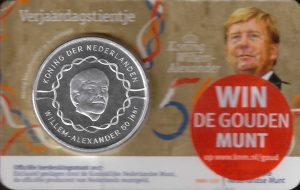 2017 Olanda € 10 Card 50° compleanno Re Alexander