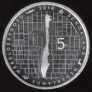 2018 Olanda € 5 SCHOKLAND - L'isola
