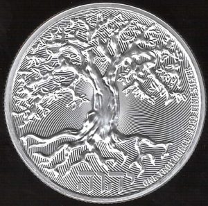 2022 Niue 1 oncia Albero della vita