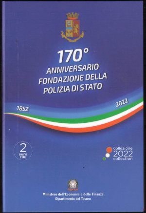 2022 Italia € 2 170° della Fondazione della Polizia di Stato in Card