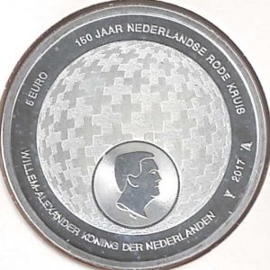 2017 Olanda € 5 croce rossa