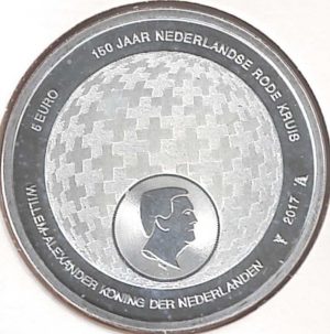 2017 Olanda € 5 croce rossa