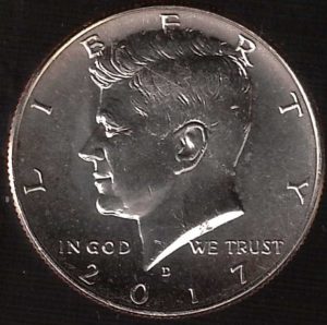 2017 USA Mezzo Dollaro Kennedy zecca D