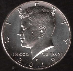 2019 USA Mezzo Dollaro Kennedy zecca P