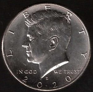 2020 USA Mezzo Dollaro Kennedy zecca D