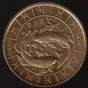 2021 San Marino € 5 Segni Zodiacali - Pesci
