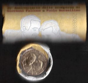 2022 Italia € 2 30° anniversario scomparsa di Falcone e Borsellino Rotolino