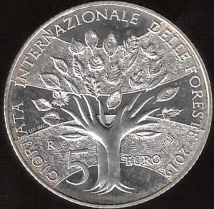 2019 San Marino € 5 G. M. Foreste moneta singola
