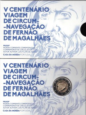 2019 Portogallo € 2 Magellano Fondo specchio