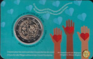 2022 Belgio € 2 Eroi della pandemia Card versione francese