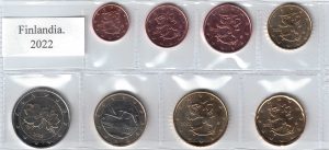 2022 Finlandia Serie annuale 8 valori sfusi