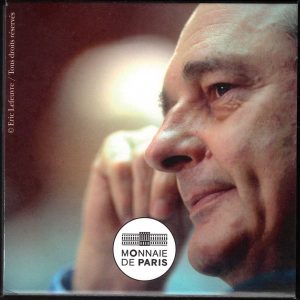 2022 Francia € 2 Jacques Chirac Fondo Specchio