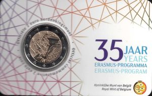 2022 Belgio € 2 Programma Erasmus Card Casuale
