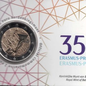 2022 Belgio € 2 Programma Erasmus Card Casuale