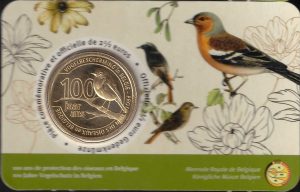 2022 Belgio € 2 e 1/2 Salvaguardia della Fauna Card  versione francese