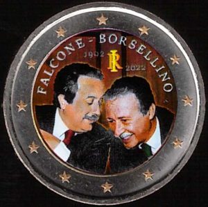 2022 Italia € 2 Falcone e Borsellino Colore