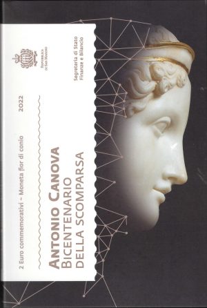 2022 San Marino € 2 Antonio Canova Bicentenario della scomparsa