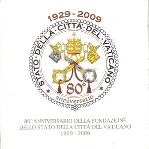 2009 Vaticano € 10 80° della Fondazione dello Stato Città del Vaticano